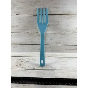 Weight Watchers WW Light Blue Plastic Serving Fork Salad Utensil 10 Inch
